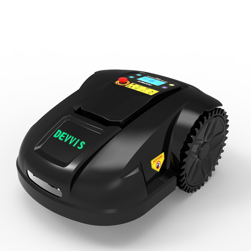 Factory directly sale good quality DEVVIS Robot Lawn Mower E1800T with 6.6ah lithium battery