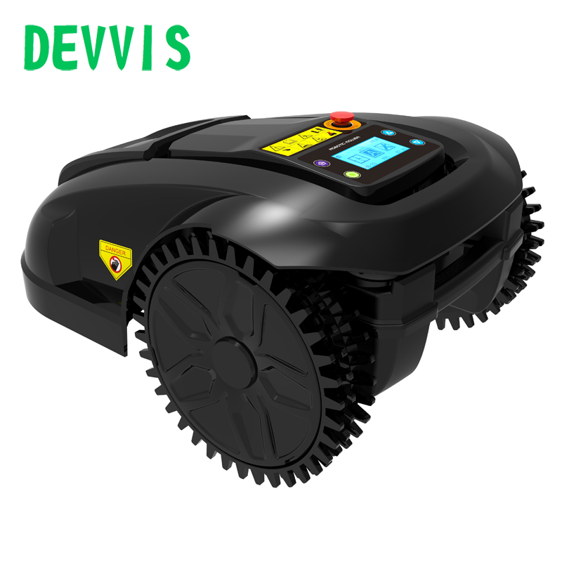 DEVVIS Two Year Warranty Robot Lawn Mower E1800T With 6.6ah Lithium Battery For Small Garden